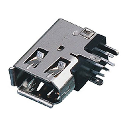 IEEE 1394 6P 母座 90度 侧立式